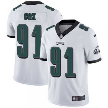 Youth Nike Philadelphia Eagles #91 Fletcher Cox White Youth Stitched NFL Vapor Untouchable Limited Jersey