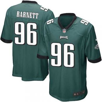 Youth Nike Philadelphia Eagles #96 Derek Barnett Midnight Green Team Color Stitched NFL New Elite Jersey