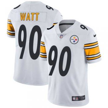 Youth Nike Pittsburgh Steelers #90 T. J. Watt White Stitched NFL Vapor Untouchable Limited Jersey