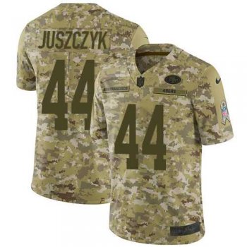 Youth Nike San Francisco 49ers #44 Kyle Juszczyk Camo Stitched NFL Limited 2018 Salute to Service Jersey