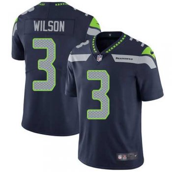 Youth Nike Seattle Seahawks #3 Russell Wilson Steel Blue Team Color Youth Stitched NFL Vapor Untouchable Limited Jersey