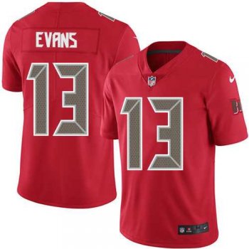 Youth Nike Tampa Bay Buccaneers #13 Mike Evans Red Stitched NFL Limited Rush Jersey