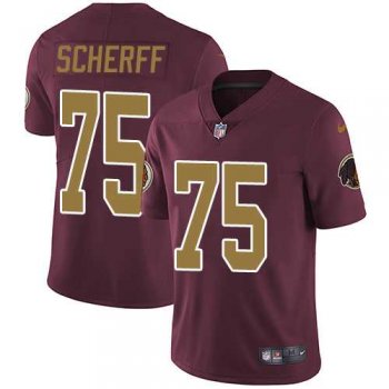 Youth Nike Washington Redskins #75 Brandon Scherff Burgundy Red Alternate Stitched NFL Vapor Untouchable Limited Jersey