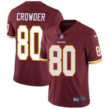 Youth Nike Washington Redskins #80 Jamison Crowder Burgundy Red Team Color Stitched NFL Vapor Untouchable Limited Jersey