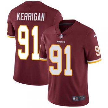 Youth Nike Washington Redskins #91 Ryan Kerrigan Burgundy Red Team Color Stitched NFL Vapor Untouchable Limited Jersey