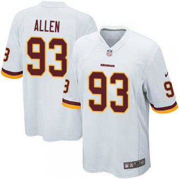 Youth Nike Washington Redskins #93 Jonathan Allen White Stitched NFL Elite Jersey