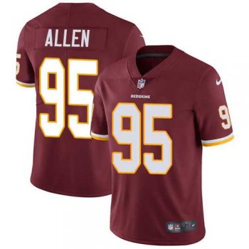 Youth Nike Washington Redskins #95 Jonathan Allen Burgundy Red Team Color Stitched NFL Vapor Untouchable Limited Jersey