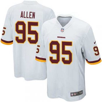 Youth Nike Washington Redskins #95 Jonathan Allen White Stitched NFL Elite Jersey