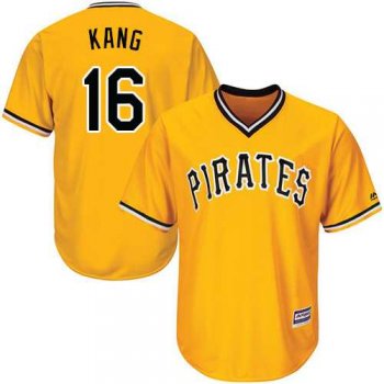 Youth Pittsburgh Pirates #16 Jung-ho Kang Gold Cool Base Stitched MLB Jersey