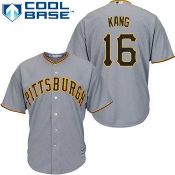 Youth Pittsburgh Pirates #16 Jung-ho Kang Grey Cool Base Stitched MLB Jersey