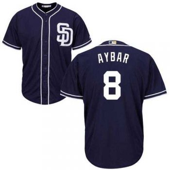 Youth San Diego Padres #8 Erick Aybar Navy blue Cool Base Stitched MLB Jersey