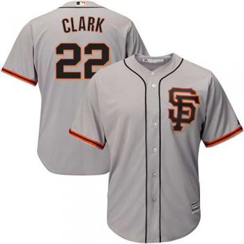 Youth San Francisco Giants #22 Will Clark Grey Road 2 Cool Base Stitched MLB Jersey