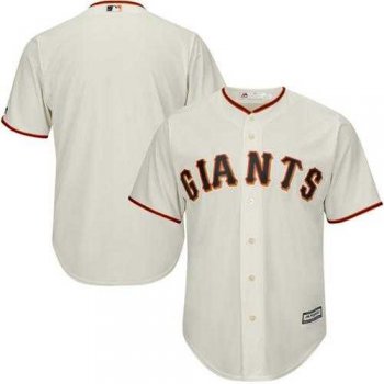 Youth San Francisco Giants Blank Cream Cool Base Stitched MLB Jersey