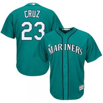 Youth Seattle Mariners #23 Nelson Cruz Green Cool Base Stitched MLB Jersey