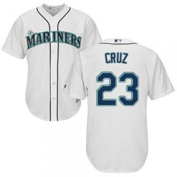 Youth Seattle Mariners #23 Nelson Cruz White Cool Base Stitched MLB Jersey