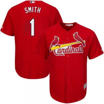 Youth St.Louis Cardinals #1 Ozzie Smith Red Cool Base Stitched MLB Jersey