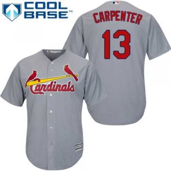 Youth St.Louis Cardinals #13 Matt Carpenter Grey Cool Base Stitched MLB Jersey