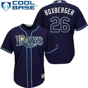 Youth Tampa Bay Rays #26 Brad Boxberger Dark Blue Cool Base Stitched MLB Jersey