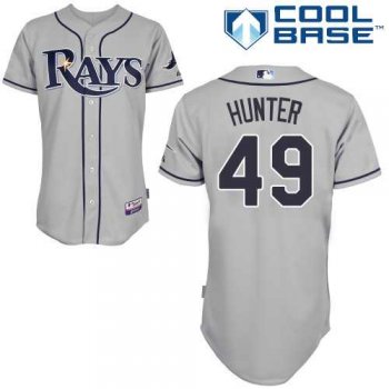 Youth Tampa Bay Rays #49 Tommy Hunter Grey Cool Base Stitched MLB Jersey