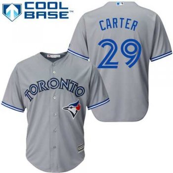 Youth Toronto Blue Jays #29 Joe Carter Grey Cool Base Stitched MLB Jersey