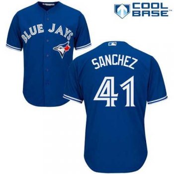 Youth Toronto Blue Jays #41 Aaron Sanchez Blue Cool Base Stitched MLB Jersey