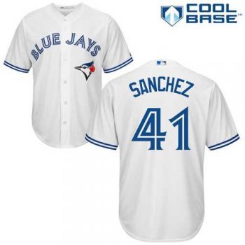 Youth Toronto Blue Jays #41 Aaron Sanchez White Cool Base Stitched MLB Jersey