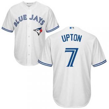 Youth Toronto Blue Jays #7 B.J. Upton White Cool Base Stitched MLB Jersey