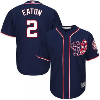 Youth Washington Nationals #2 Adam Eaton Navy Blue Cool Base Stitched MLB Jersey