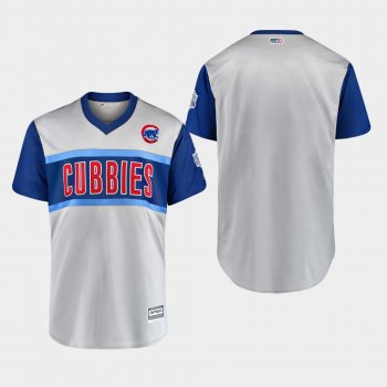 Men's Chicago Cubs Majestic Gray 2019 Little League Classic Replica Jersey