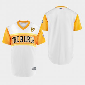 Men's Pittsburgh Pirates Majestic White 2019 Little League Classic Replica Jersey