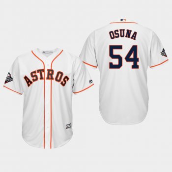 Men's Roberto Osuna #54 White 2019 World Series Bound Houston Astros Cool Base Jersey