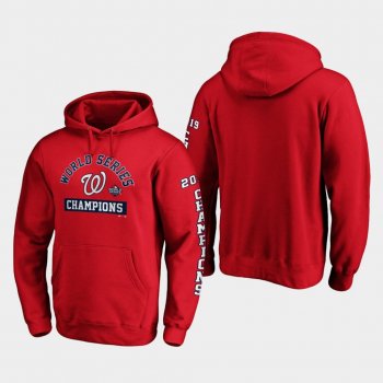 Men's Red Washington Nationals 2019 World Series Champions Magic Number Pullover Hoodie