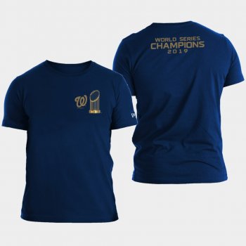 Men's Navy Washington Nationals 2019 World Series Champions T-Shirt