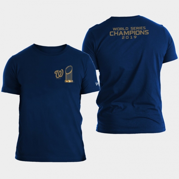 Men's Navy Washington Nationals 2019 World Series Champions T-Shirt