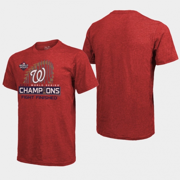 Men's Red Washington Nationals 2019 World Series Champions Locker Room T-Shirt