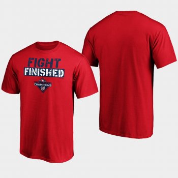 Men's Red Washington Nationals 2019 World Series Champions Slogan T-Shirt