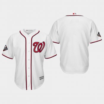 Men's Washington Nationals 2019 World Series Bound White Official Cool Base Jersey