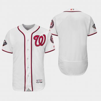 Men's Washington Nationals 2019 World Series Bound White Authentic Flex Base Jersey