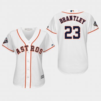 Women's Michael Brantley #23 White 2019 World Series Bound Houston Astros Cool Base Jersey