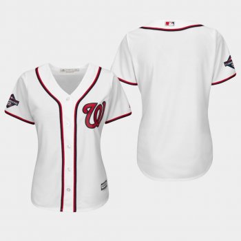 Women's Washington Nationals White 2019 World Series Champions Cool Base Home Jersey