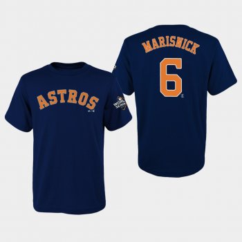 Youth Jake Marisnick #6 Navy Houston Astros 2019 World Series Bound Name & Number T-Shirt