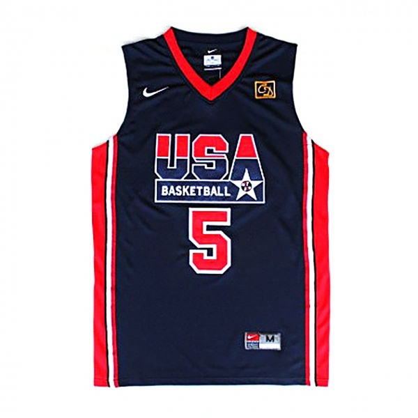 David Robinson 1992 USA Dream Team #5 Navy Blue Jersey