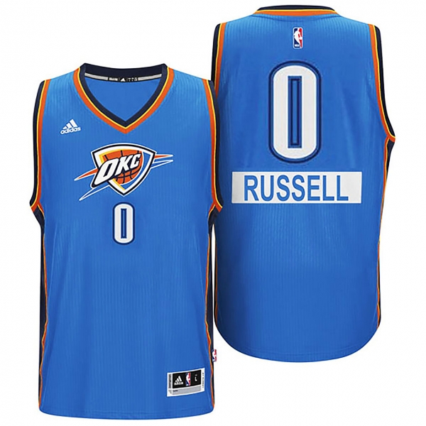 Oklahoma City Thunder #0 Russell Westbrook Christmas Jersey