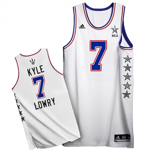 Kyle Lowry 2015 NBA NYC All-Star Eastern #7 White Jersey