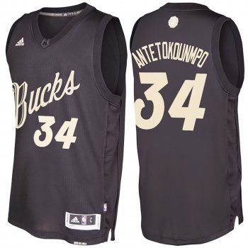 Milwaukee Bucks #34 Giannis Antetokounmpo Hardwood Classics Jersey