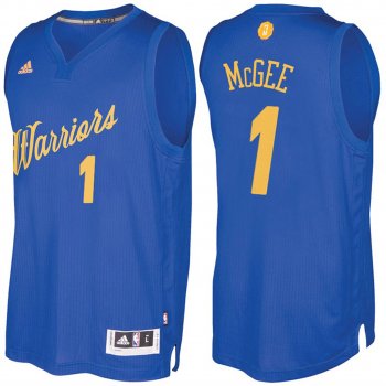 Golden State Warriors #1 JaVale McGee Christmas Jersey