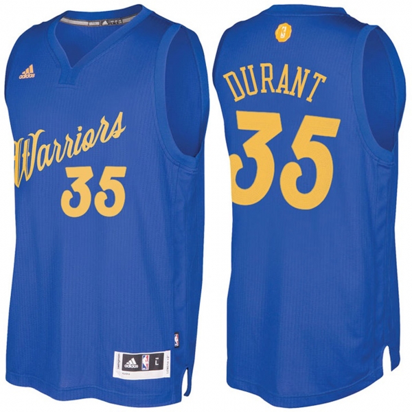 Golden State Warriors #35 Kevin Durant Christmas Jersey