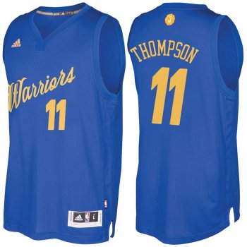 Golden State Warriors #11 Klay Thompson Christmas Jersey