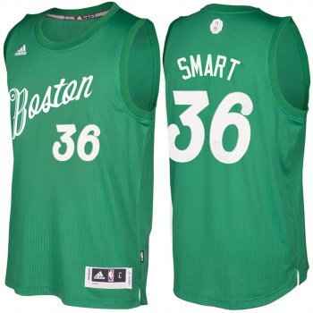 Boston Celtics #36 Marcus Smart Christmas Jersey