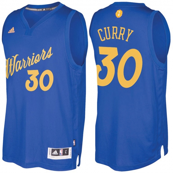 Golden State Warriors #30 Stephen Curry Christmas Jersey